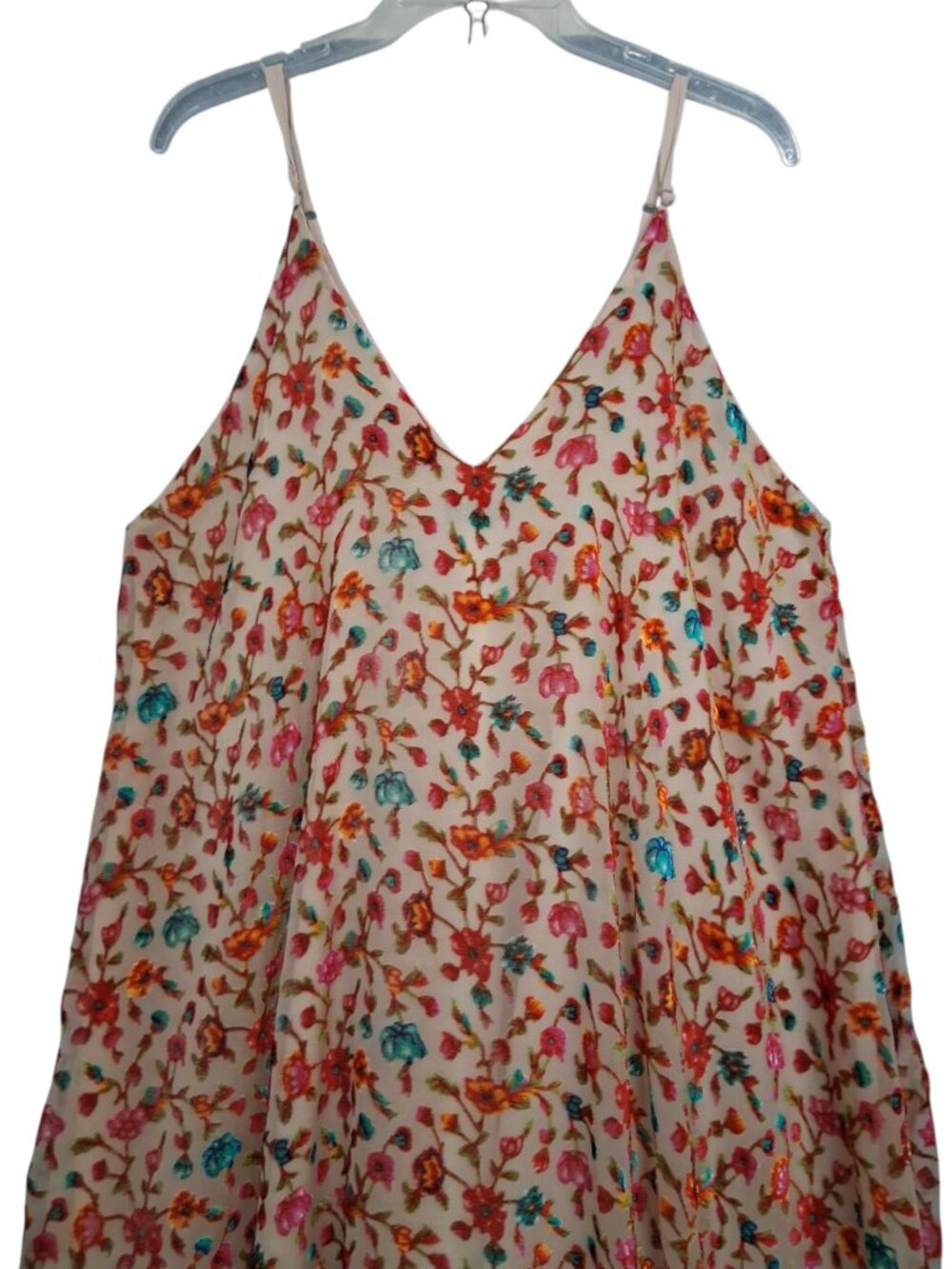 A Rare Bird | Flowy Multicolor Floral Pull On Maxi Dress | OS - Picture 2 of 9